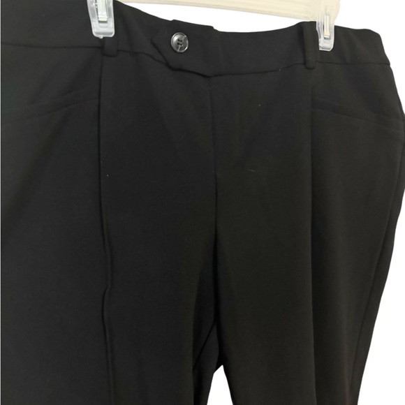 NWT  BLACK Hi-Rise Flare Pants  Career/Professional/Office 18/20 PETITE   #O - Picture 2 of 10